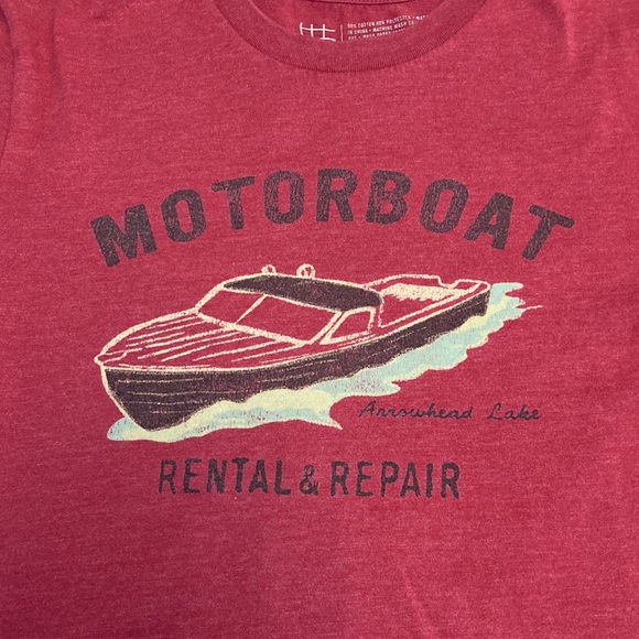 🎉HP🎉Fossil Brand T-shirt Motorboat rental & Repair - Picture 2 of 3
